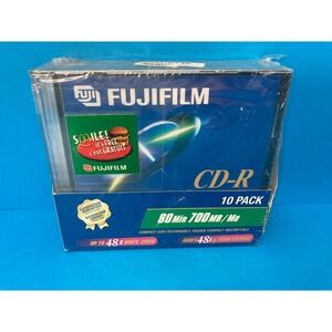 Vintage Fujifilm CD-R 10 Pack Sealed Jewel Cases Rare McDonald's Promo Sticker